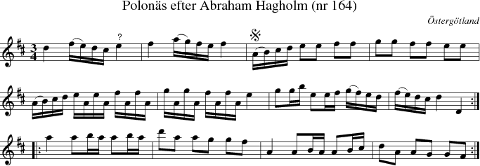 Polon�s efter Abraham Hagholm (nr 164)