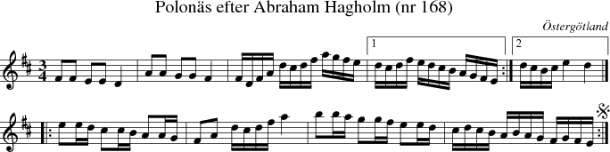  Polon�s efter Abraham Hagholm (nr 168)