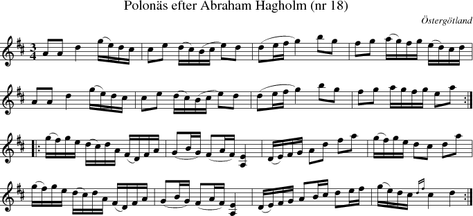  Polon�s efter Abraham Hagholm (nr 18)