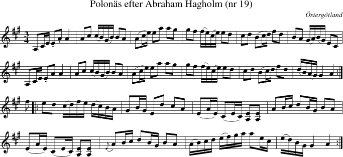  Polon�s efter Abraham Hagholm (nr 19)