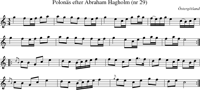  Polon�s efter Abraham Hagholm (nr 29)