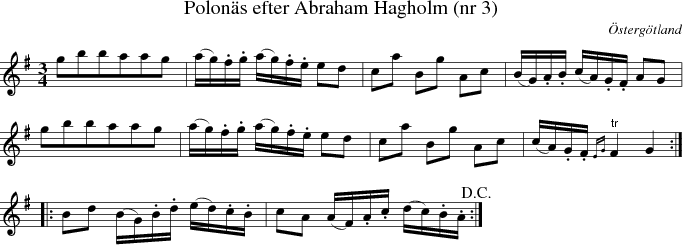  Polon�s efter Abraham Hagholm (nr 3)