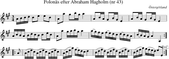  Polon�s efter Abraham Hagholm (nr 43)