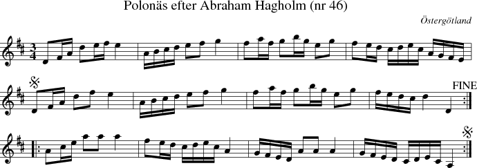  Polon�s efter Abraham Hagholm (nr 46)