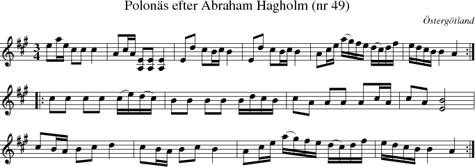  Polon�s efter Abraham Hagholm (nr 49)