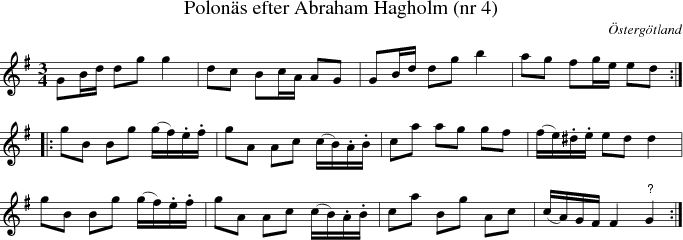  Polon�s efter Abraham Hagholm (nr 4)