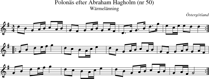  Polon�s efter Abraham Hagholm (nr 50) 