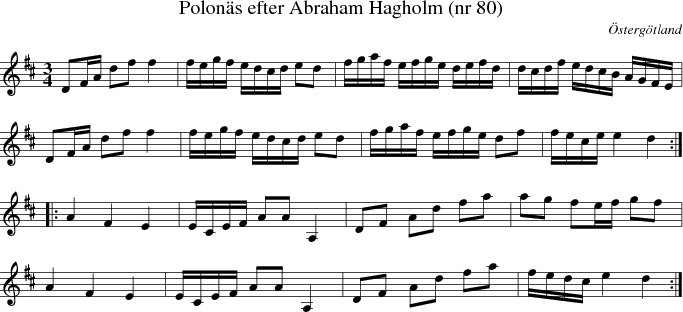  Polon�s efter Abraham Hagholm (nr 80) 