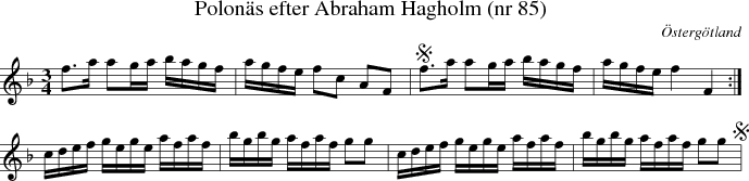  Polon�s efter Abraham Hagholm (nr 85) 
