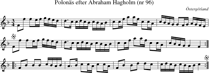  Polon�s efter Abraham Hagholm (nr 96) 