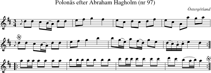  Polon�s efter Abraham Hagholm (nr 97) 