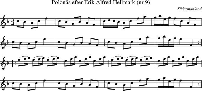  Polon�s efter Erik Alfred Hellmark (nr 9)