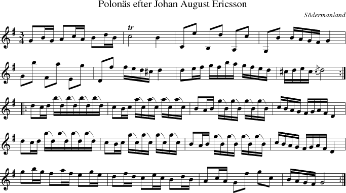  Polon�s efter Johan August Ericsson