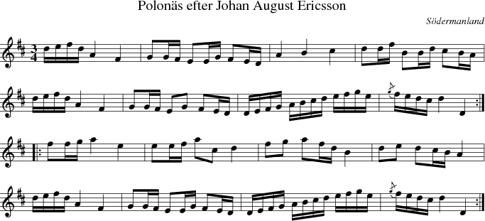  Polon�s efter Johan August Ericsson