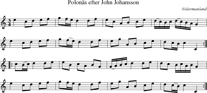  Polons efter John Johansson