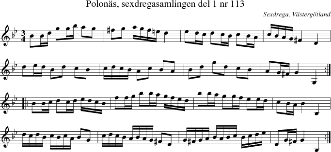  Polons, sexdregasamlingen del 1 nr 113