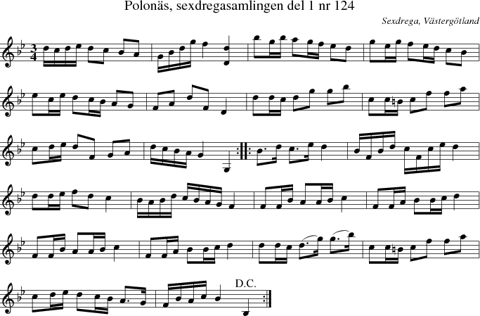  Polons, sexdregasamlingen del 1 nr 124