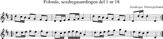  Polon�s, sexdregasamlingen del 1 nr 18