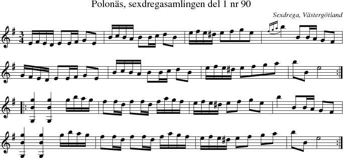  Polons, sexdregasamlingen del 1 nr 90