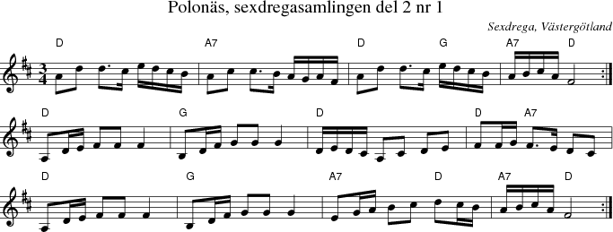  Polons, sexdregasamlingen del 2 nr 1