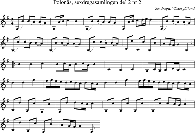  Polon�s, sexdregasamlingen del 2 nr 2