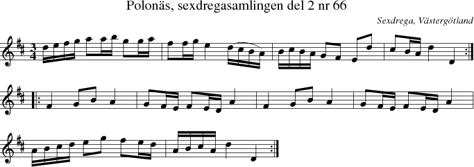  Polons, sexdregasamlingen del 2 nr 66