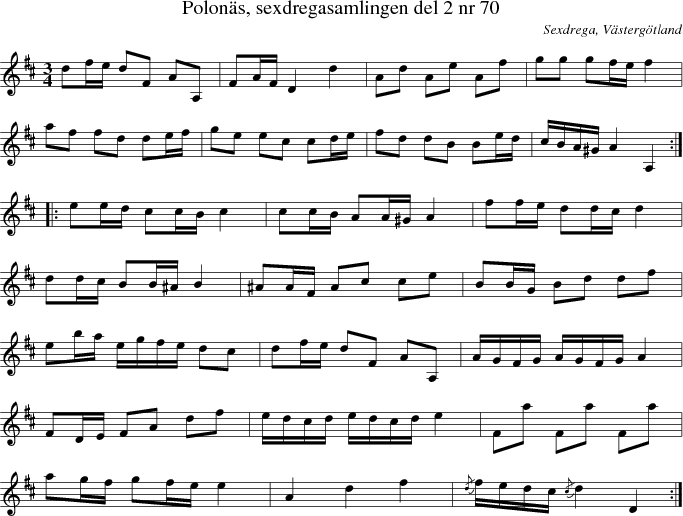  Polons, sexdregasamlingen del 2 nr 70