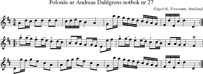  Polon�s ur Andreas Dahlgrens notbok nr 27
