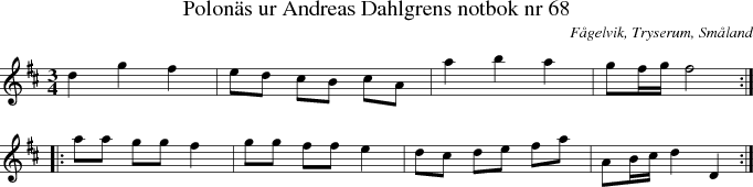  Polon�s ur Andreas Dahlgrens notbok nr 68