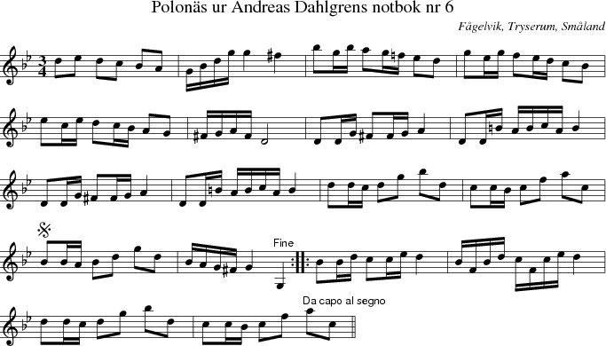  Polon�s ur Andreas Dahlgrens notbok nr 6