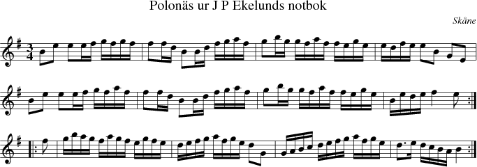  Polon�s ur J P Ekelunds notbok