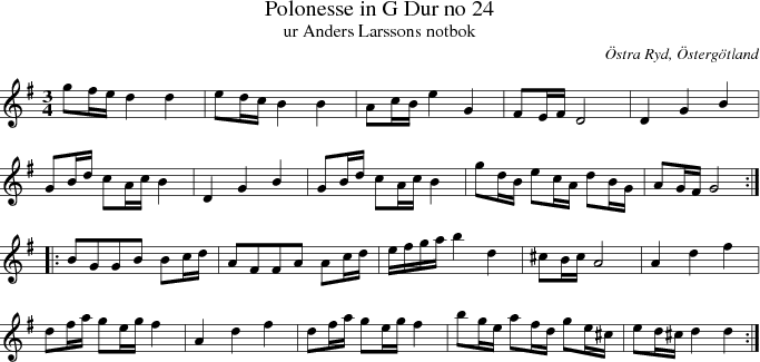  Polonesse in G Dur no 24