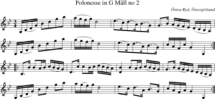  Polonesse in G Mll no 2