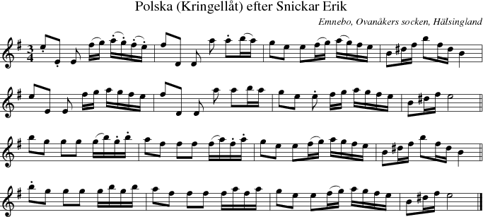  Polska (Kringellt) efter Snickar Erik