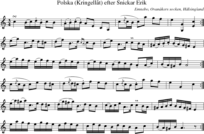  Polska (Kringellt) efter Snickar Erik