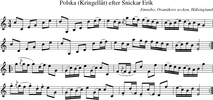  Polska (Kringellt) efter Snickar Erik