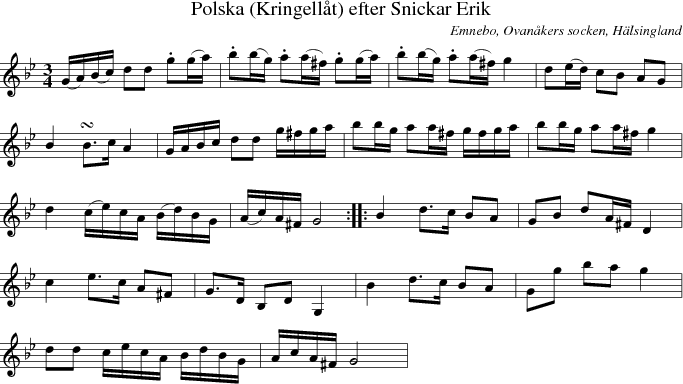  Polska (Kringellt) efter Snickar Erik