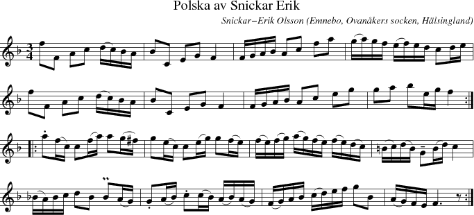  Polska av Snickar Erik