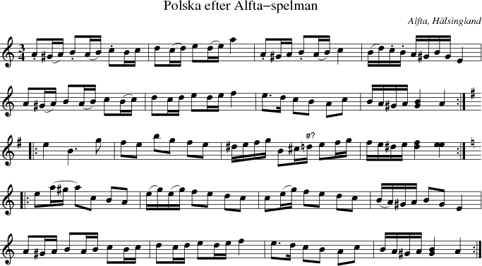  Polska efter Alfta-spelman