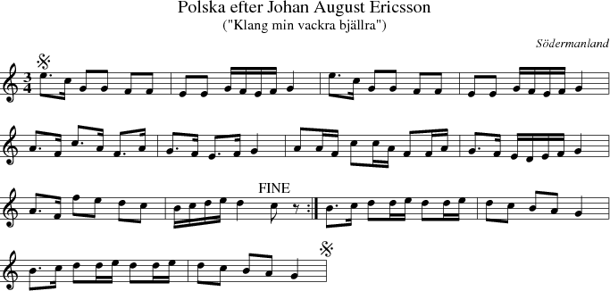  Polska efter Johan August Ericsson