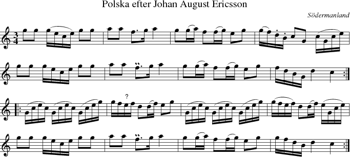  Polska efter Johan August Ericsson