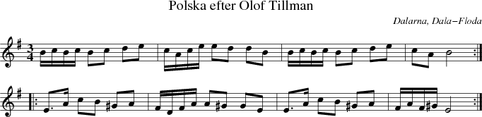  Polska efter Olof Tillman