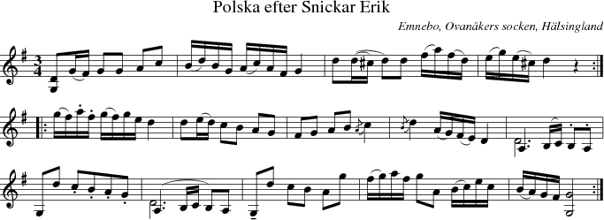  Polska efter Snickar Erik