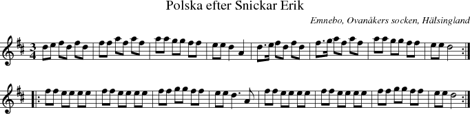  Polska efter Snickar Erik