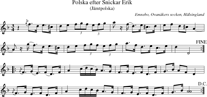  Polska efter Snickar Erik