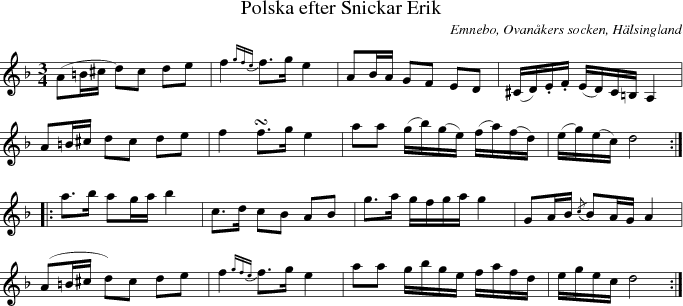  Polska efter Snickar Erik