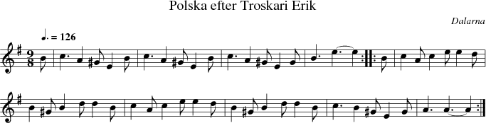  Polska efter Troskari Erik