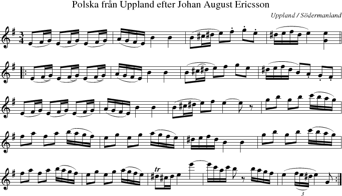  Polska frn Uppland efter Johan August Ericsson