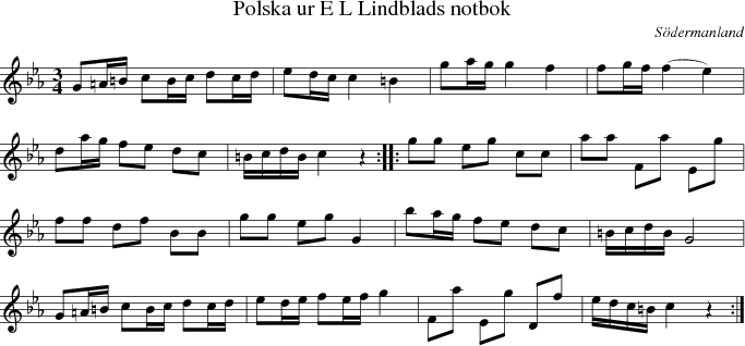  Polska ur E L Lindblads notbok