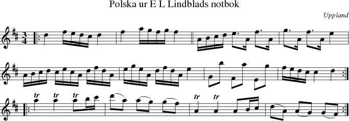  Polska ur E L Lindblads notbok